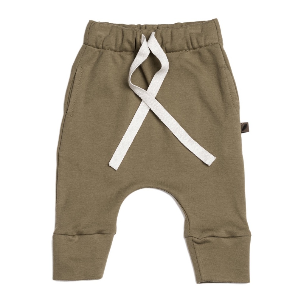 KidWild Organics Drawstring Pants Mocha 18-24 M